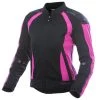 Fly Racing Coolpro Women's Pink And Black Mesh Jacket With Armor