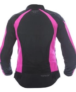 Fly Racing Coolpro Women's Pink And Black Mesh Jacket With Armor