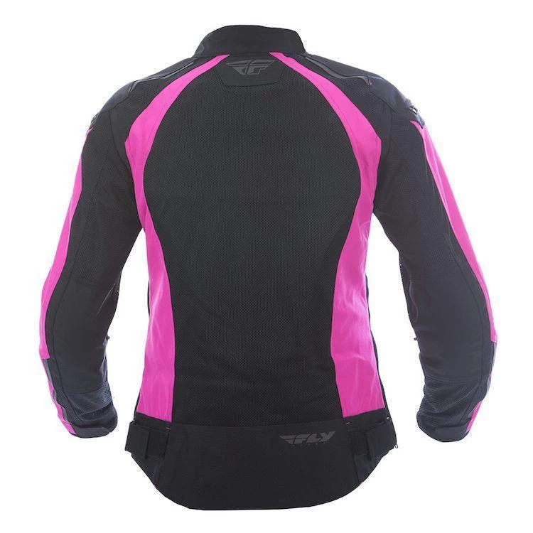 Fly Racing Coolpro Women's Pink And Black Mesh Jacket With Armor