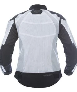 Fly Racing Coolpro Women's White/Black Mesh Jacket With Armor