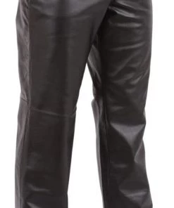 Motorcycle Pants & Chaps First Manufacturing FMM802FB Men's Fully Lined 5-Pocket Leather Pants