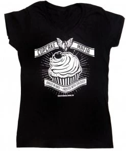 Riding Gear Hot Leathers FTL1002 FTW Cupcake Ladies Black Short Sleeve DS