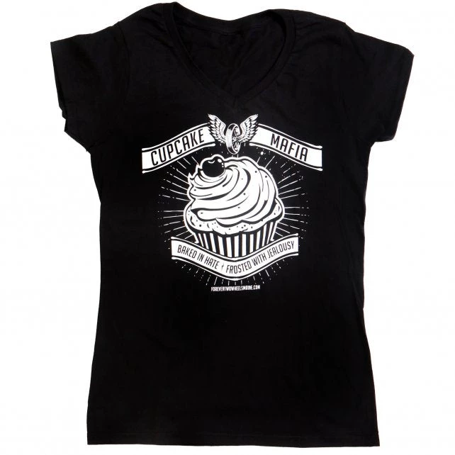 Riding Gear Hot Leathers FTL1002 FTW Cupcake Ladies Black Short Sleeve DS