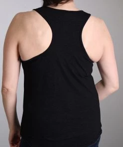 Hot Leathers GLC2443 Ladies 'Ride Forever, Forever Free' US Flag With Bling Black Tank Top Riding Gear