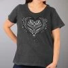Riding Gear Hot Leathers GLD1507 Ornate Angel Wings Curvy Ladies T-Shirt