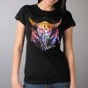 Riding Gear Hot Leathers GLR1497 Ladies 'Wildflowers Wild And Free' Short Sleeve Black T-Shirt