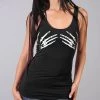 Hot Leathers GLR2074 Ladies Skeleton Hands Tank Top Riding Gear