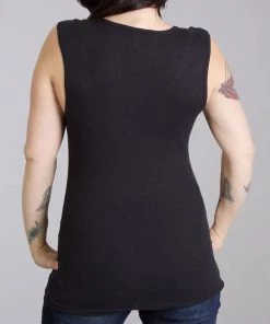 Hot Leathers GLR2408 'Sugar Couple' Full Cut Black Tank Top Riding Gear