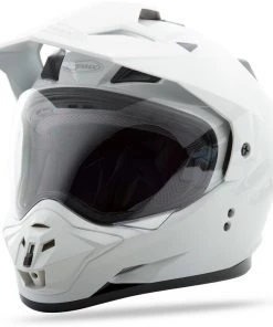 GMax GM11D White Dual Sport Motorcycle Helmet Riding Gear