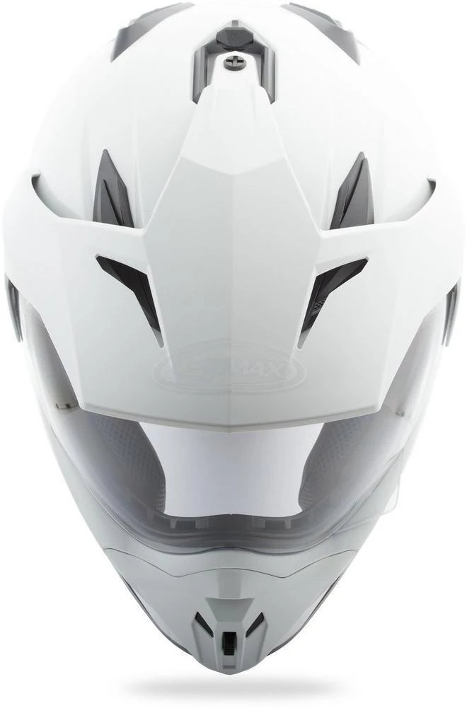 GMax GM11D White Dual Sport Motorcycle Helmet Riding Gear