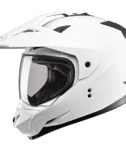 GMax GM11D White Dual Sport Motorcycle Helmet Riding Gear