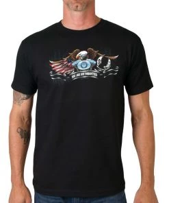 Riding Gear Hot Leathers GMD1031 Men's 'All Gave Some' POW Eagle T-Shirt