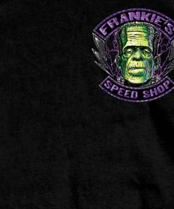 Hot Leathers GMD1328'Frankie's Speed Shop' Mens Black T-Shirt Riding Gear