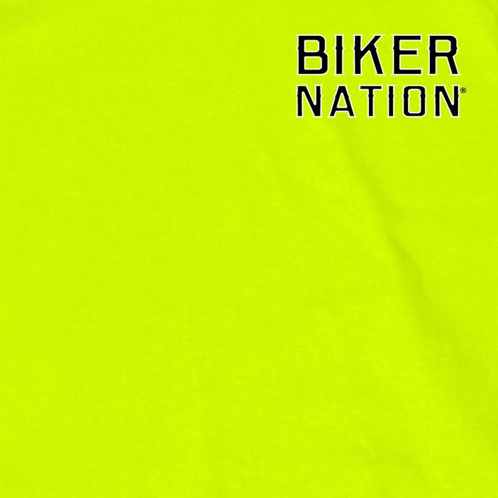 Hot Leathers GMD1410 Mens 'Put The Phone Down' Safety Green T-Shirt Riding Gear