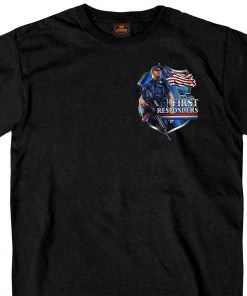 Hot Leathers GMD1449 Men's Brotherhood Of First Responders Police Black T-Shirt