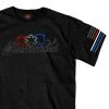 Hot Leathers GMD1451 Men's Brotherhood Of First Responders Eagle Black T-Shirt Riding Gear