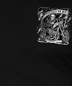 Hot Leathers GMD1484 Men's Black'Reaper' T-Shirt Riding Gear