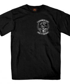 Hot Leathers GMD1501 Stand For The Flag Skull T-Shirt Riding Gear