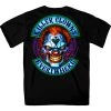 Hot Leathers GMD1518 Men's Black Killer Clowns Double Sided T-Shirt Riding Gear