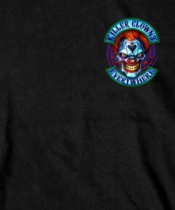 Hot Leathers GMD1518 Men's Black Killer Clowns Double Sided T-Shirt Riding Gear