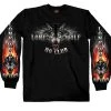 Riding Gear Hot Leathers GMD2007 Men's 'Lone Wolf No Club' Biker Long Sleeve Shirt