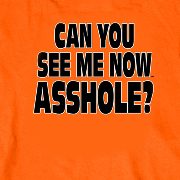 Hot Leathers GMD2090 Mens 'Bikers Against Dumb Drivers' Long Sleeve Safety Orange Shirt Riding Gear