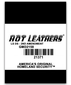 Hot Leathers GMD2158 Mens'2nd Amendment America's Original Homeland Security' Long Sleeve Black T-Shirt Riding Gear