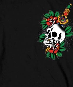 Hot Leathers GMD2514 Men's Black Respect All Fear None Long Sleeve T-Shirt