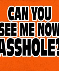 Sleveless Denim Shirts Hot Leathers GMD5090 Mens'Can You See Me Now A****** Sleeveless Safety Orange Denim Shirt