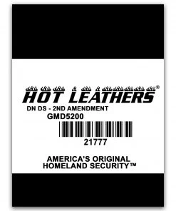 Hot Leathers GMD5200 Mens'2nd Amendment America's Original Homeland Security' Sleeveless Black Denim Shirt Sleveless Denim Shirts