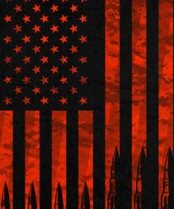 Hot Leathers GMD5430 Mens Black Flag Bullets Sleeveless Black Denim Shir Riding Gear