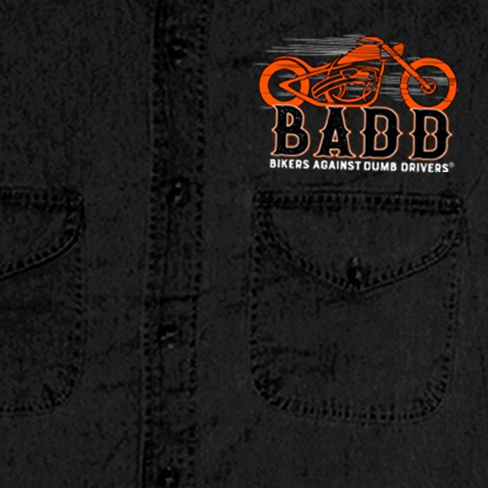 Hot Leathers GMD5453 Mens Bone Finger Sleeveless Black Denim Shirt Sleveless Denim Shirts