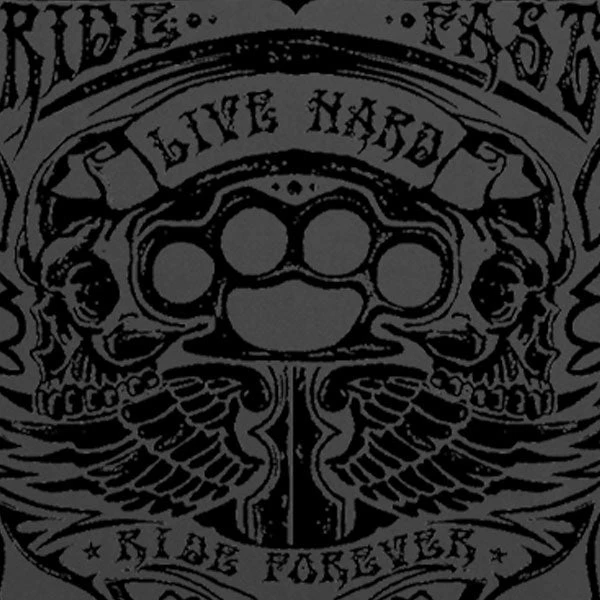 Hot Leathers GMD5430 Mens Black Flag Bullets Sleeveless Black Denim Shir Riding Gear