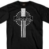Hot Leathers GMS1398 Men’s ‘Kneel In The Church ‘Short Sleeve Black T-Shirt