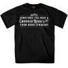 Riding Gear Hot Leathers GMS1438 Men’s ‘Crooked Road‘ Short Sleeve Black T-Shirt