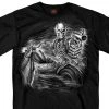 Riding Gear Hot Leathers GMS1458 Mens Assassin Rider Black T-Shirt