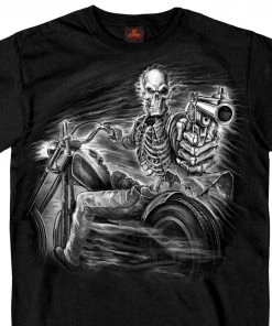 Riding Gear Hot Leathers GMS1458 Mens Assassin Rider Black T-Shirt