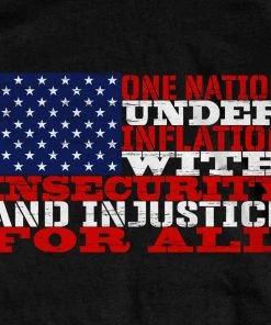 Riding Gear Hot Leathers GMS1531 Men's Black 'One Nation Under Inflation' T-Shirt