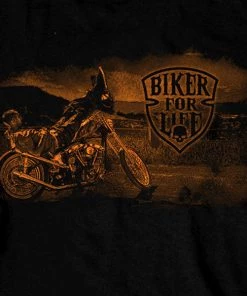 Hot Leathers GMS2148 Men’s ‘Coolin’ Long Sleeve Black T-Shirt