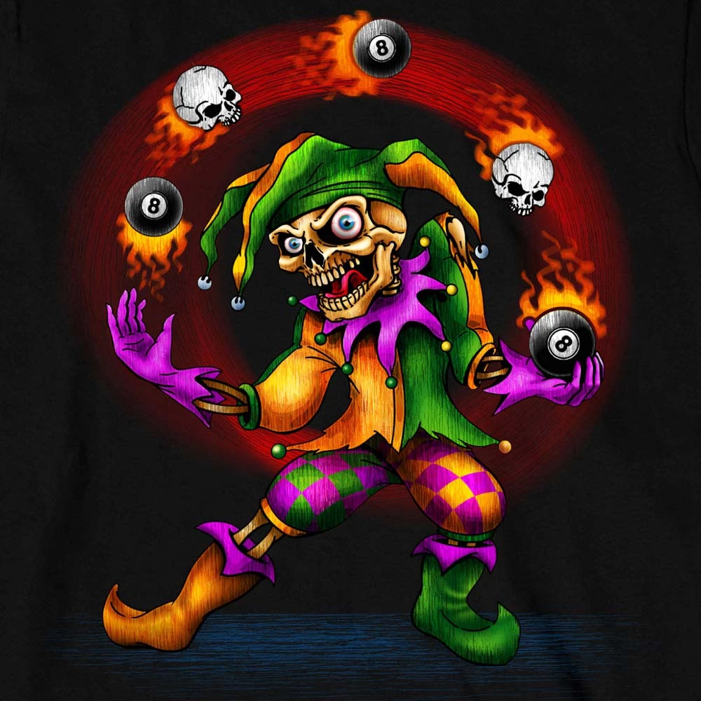 Riding Gear Hot Leathers GMS2526 Men's Black Long Sleeve Juggler T-Shirt