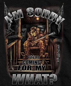 Hot Leathers GMT3337 Men’s Black'Coming For My What' Sleeveless T-Shirt Riding Gear