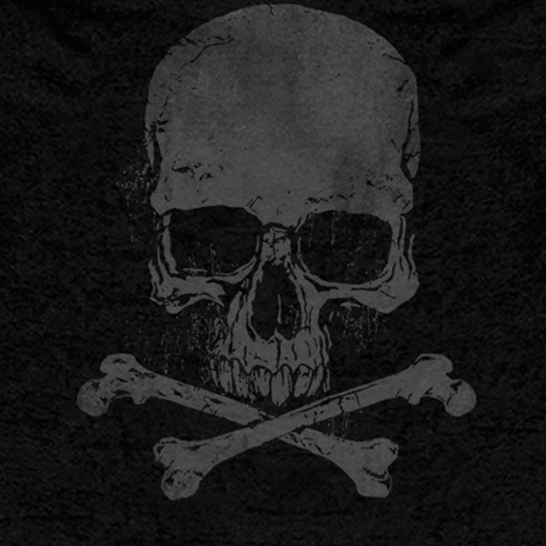 Motorcycle Jackets Hot Leathers GMZ4305 Men’s ‘Skull And Crossbones’ Black Hoodie With Zipper Closure