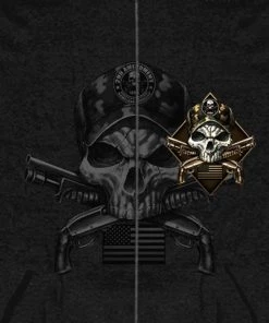 Hot Leathers GMZ4415 Men’s ‘Camo Skull’ Black Hoodie With Zipper Closure