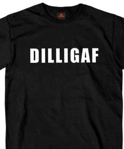 Hot Leathers GSB217 Menâs âDILLIGAFâ Black Short Sleeve T-Shirt