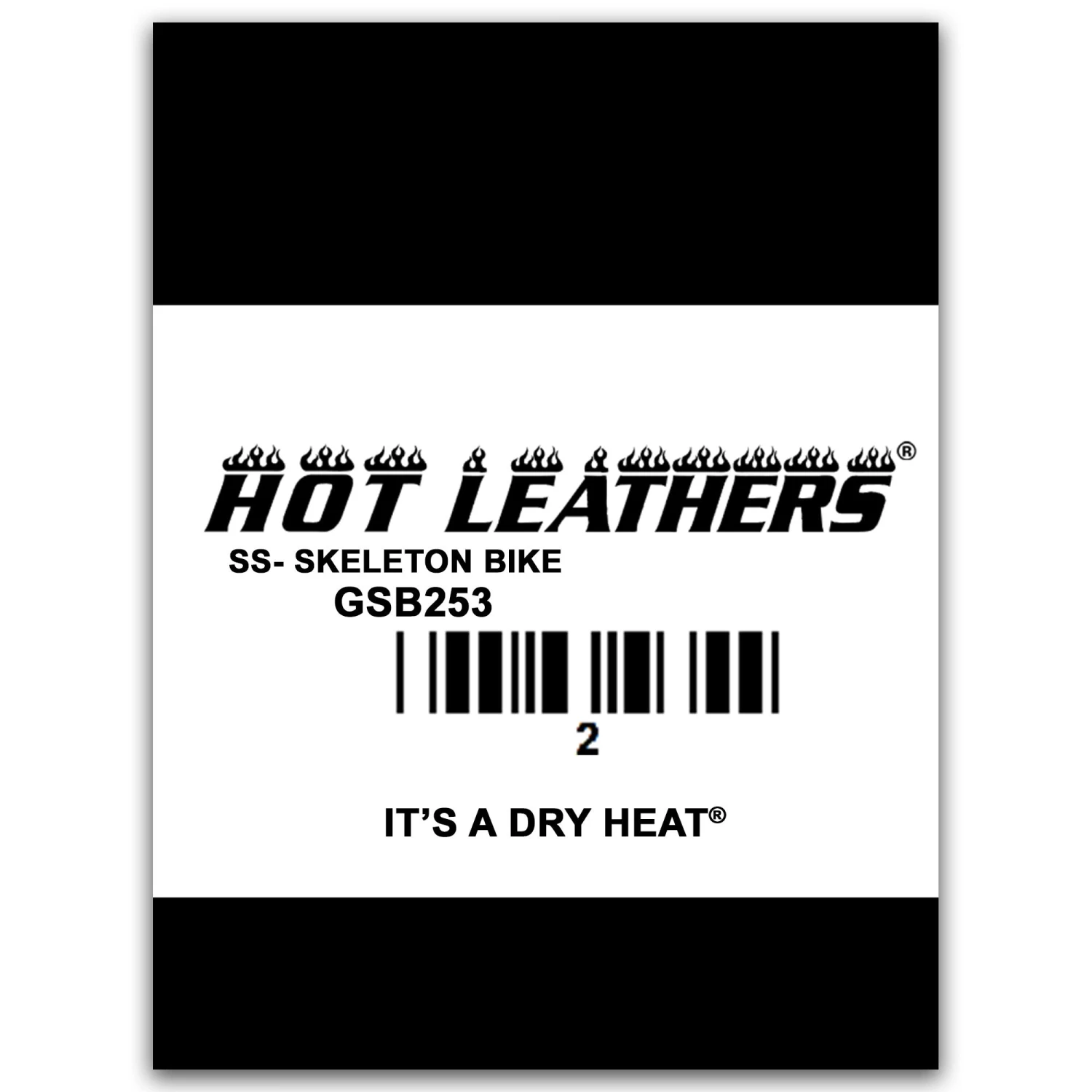 Riding Gear Hot Leathers GSB253 Men’s ‘Skeleton Cycle-It’s A Dry Heat’ ’ White Short Sleeve T-Shirt