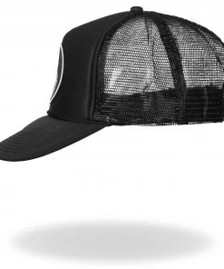 Hot Leathers GSH1004 Middle Finger Black Trucker Hat Riding Gear
