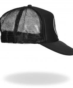 Hot Leathers GSH1004 Middle Finger Black Trucker Hat Riding Gear