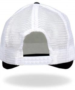 Riding Gear Hot Leathers GSH1009 Knuckles Black And White Trucker Hat