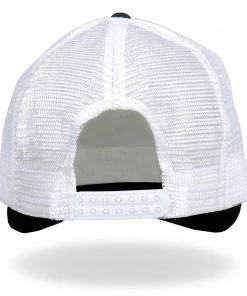 Hot Leathers GSH1012 Rooster Black And White Trucker Hat Riding Gear