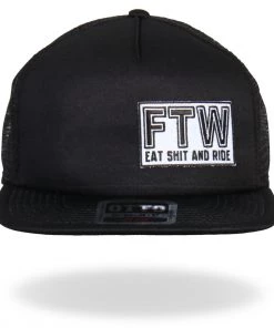 Hot Leathers GSH1013 FTW All Black Snap Back Hat
